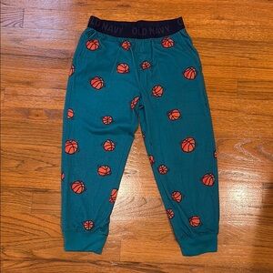 Old Navy Teal Basketball Print Lounge Pants